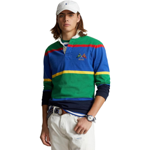Mens Polo Ralph Lauren Classic Fit Striped Jersey Rugby Shirt