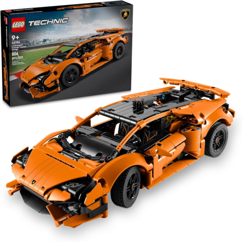 LEGO Technic Lamborghini Huracan Tecnica Orange Advanced Building Toy, Lamborghini Car Toy for Kids Room Decor, Model Car Vehicle Set for Boys and Girls Ages 9 and Up, 42196