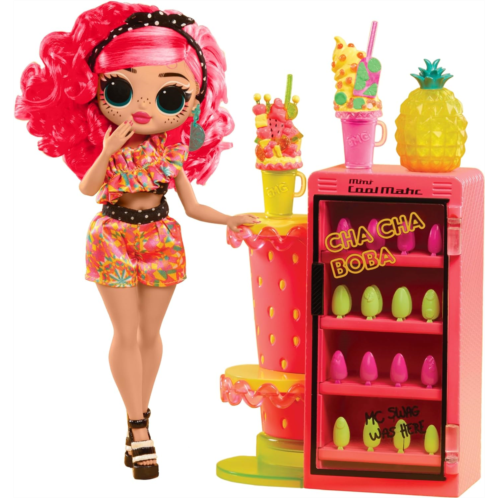 L.O.L. Surprise! LOL Surprise OMG Sweet Nails - Pinky Pops Fruit Shop with 15 Surprises, Including Real Nail Polish, Press On Nails, Sticker Sheets, Glitter, 1 Fashion Doll, and More! - Great Gift