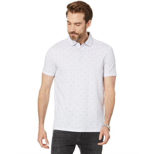 Mens Armani Exchange Regular Fit Cotton Jersey Printed All Over Logo Polo