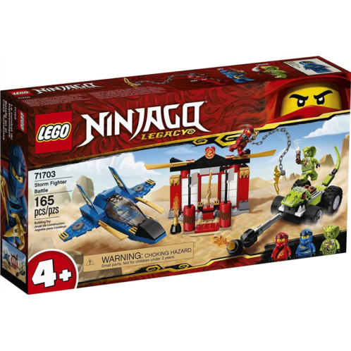 LEGO NINJAGO Legacy Storm Fighter Battle 71703 Ninja Playset Building Toy for Kids Featuring Ninja Action Figures (165 Pieces)