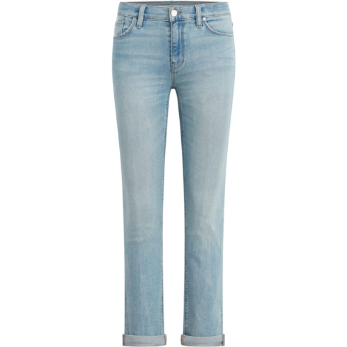 Womens Hudson Jeans Nico Mid-Rise Straight Ankle with Roll Hem in Glory Days