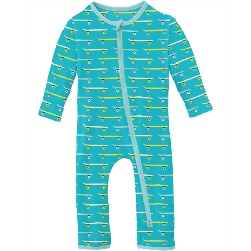 Kickee Pants Kids Print Coverall with Two-Way Zipper (Infant)