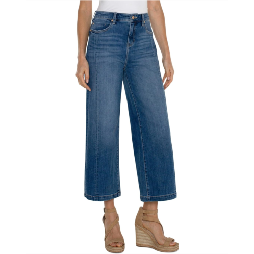 Liverpool Los Angeles Stride Hight Rise Wide Leg with Seam Detail Eco Denim