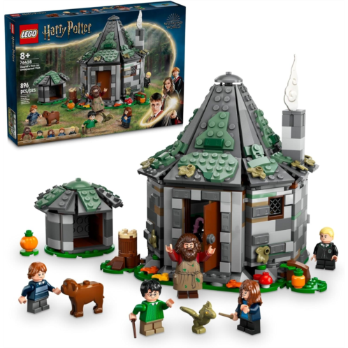 LEGO Harry Potter Hagrids Hut: An Unexpected Visit, Harry Potter Toy with 7 Characters and a Dragon for Magical Role Play, Buildable House Toy, Gift Idea for Girls, Boys and Kids