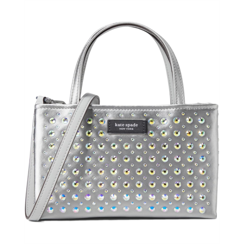 Kate Spade New York Sam Icon Crystal Embellished Fabric Mini Tote