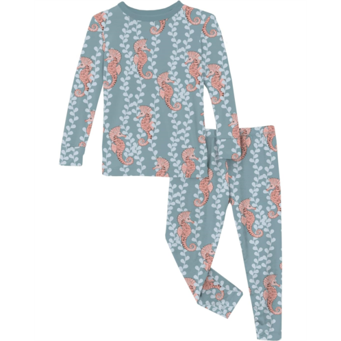 Kickee Pants Kids Print Long Sleeve Pajama Set (Big Kids)