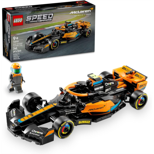 LEGO Speed Champions 2023 McLaren Formula 1 Race Car Toy for Play and Display, Buildable McLaren Toy Set for Kids, F1 Toy Gift Idea for Boys and Girls Ages 9 and Up who Enjoy Indep