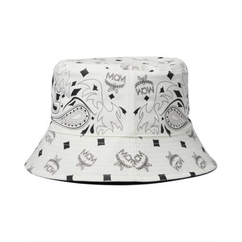 MCM Col Bandana Print Reversible Bucket