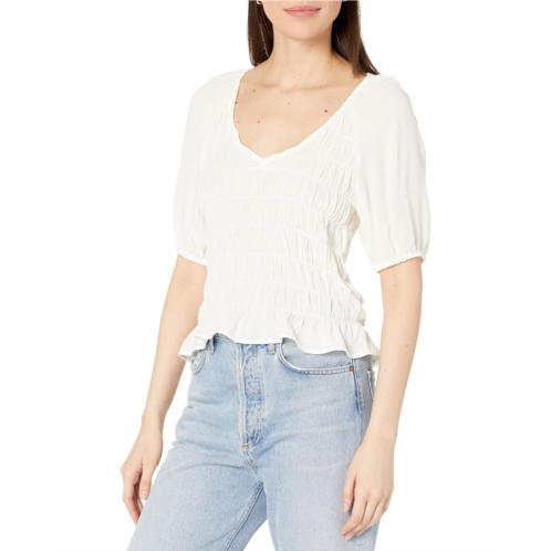 Sanctuary V-Neck Smocked Top