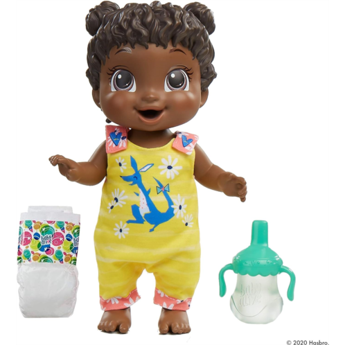 Baby Alive Baby Gotta Bounce Doll, Kangaroo Outfit, Bounces with 25+ SFX and Giggles, Drinks and Wets, Black Hair Toy for Kids Ages 3 and Up