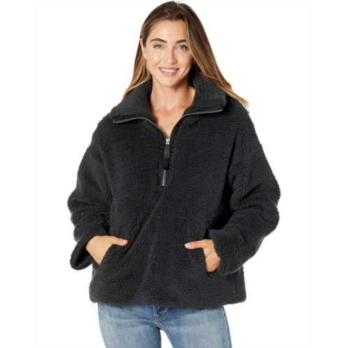 Dylan by True Grit Lux Sherpa Oversized 1/2 Zip with Pockets