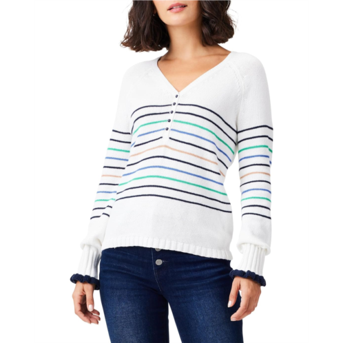 Womens NIC+ZOE Plus Size Maritime Stripe Sweater