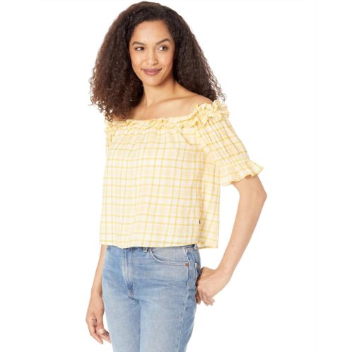 Tommy Hilfiger Over-the-Shoulder Ruffle Top