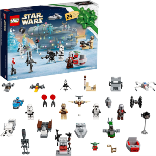 LEGO Unisex Star Wars Advent Calendar 75307 Awesome Toy Building Kit for Kids with 7 Popular Characters and 17 Mini Builds; New 2021 (335 Pieces) Multicolor One Size One Size