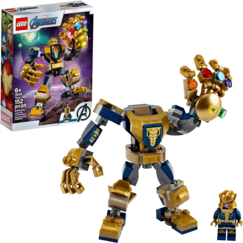LEGO Marvel Avengers Thanos Mech 76141 Cool Action Building Toy for Kids with Mech Figure Thanos Minifigure (152 Pieces)