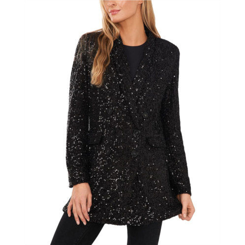 CeCe Long Sleeve Double-Breasted Blazer