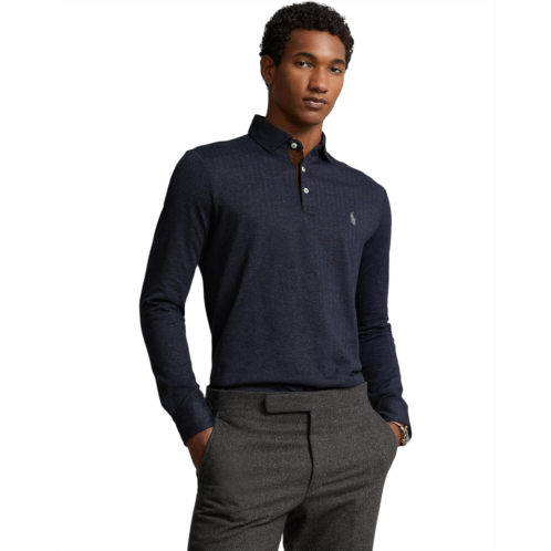 Mens Polo Ralph Lauren Custom Slim Fit Herringbone Polo Shirt