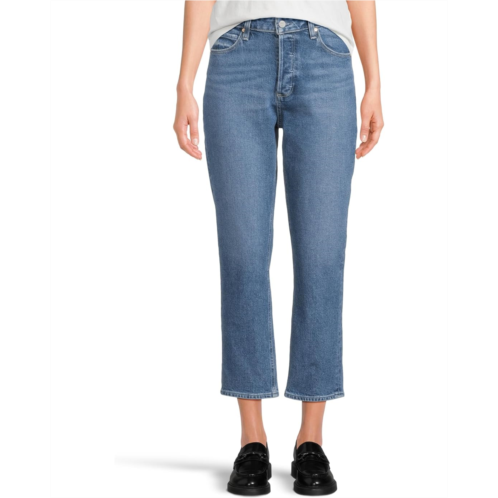 Paige Billy Crop Covered Button Fly