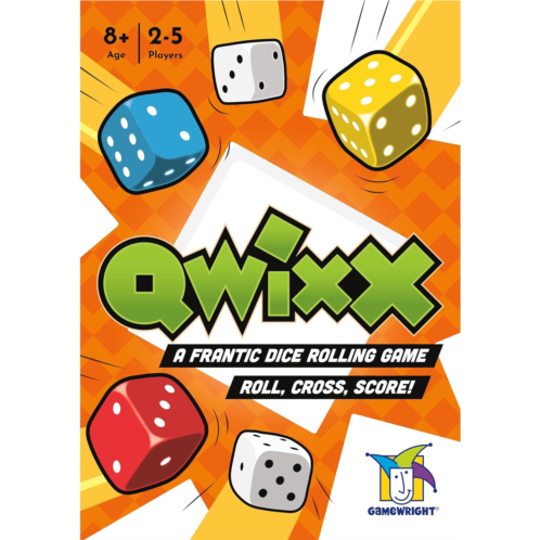 Gamewright Qwixx - A Fast Family Dice Game Multi-colored, 5