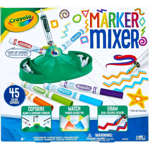 Crayola Marker Mixer Art Kit, Washable Marker Set, Easy Craft Kit for Kids, Gift for Kids Age 6+