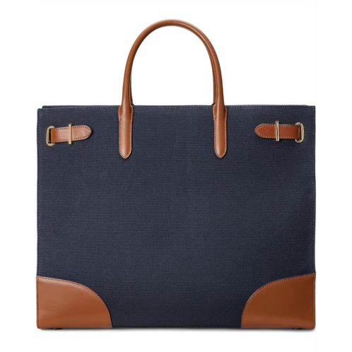 POLO RALPH LAUREN Lauren Ralph Lauren Print Canvas Large Devyn Tote Bag