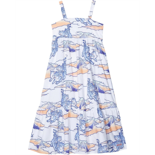 Kenzo Kids Strappy Dress All Over Printed Dress (Little Kids/Big Kids)