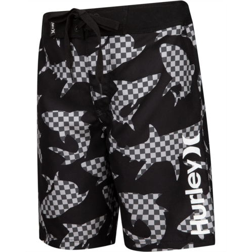 Hurley Kids Checkered Shark Boardshorts (Big Kids)