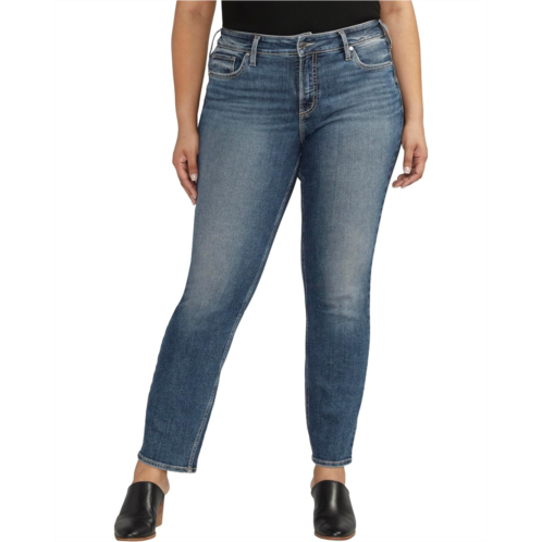 Silver Jeans Co. Silver Jeans Co Plus Size Suki Mid Rise Curvy Fit Straight Jeans W93413EAE389