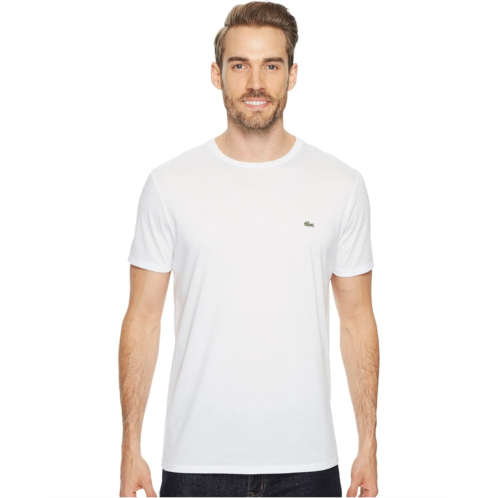 Mens Lacoste Short Sleeve Pima Crew Neck Tee