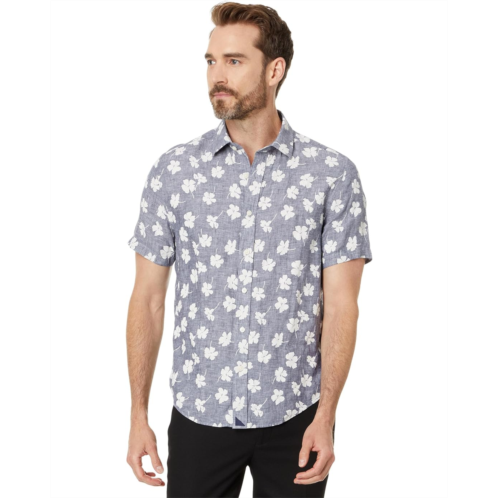 Mens UNTUCKit Linen Short-Sleeve Bonner Shirt