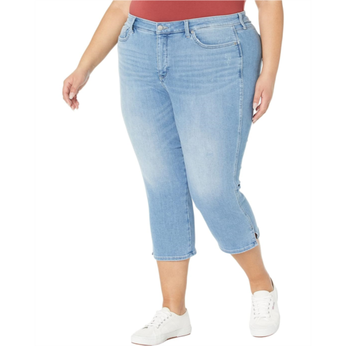 NYDJ Plus Size Plus Size Chloe Capris Double Needle Slits in Bryce