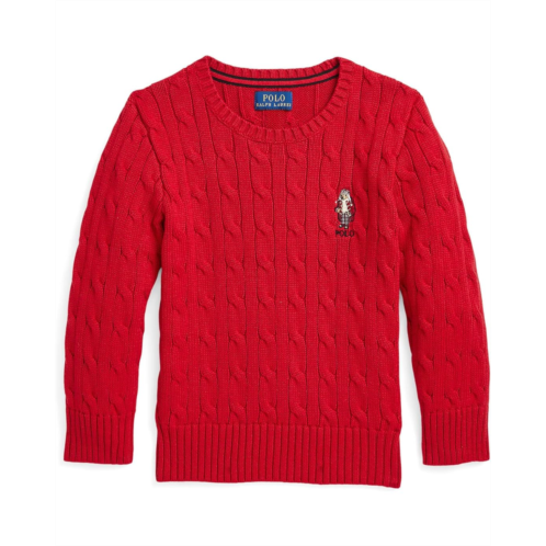 Polo Ralph Lauren Kids Polo Bear Cable-Knit Cotton Sweater (Toddler/Little Kid)