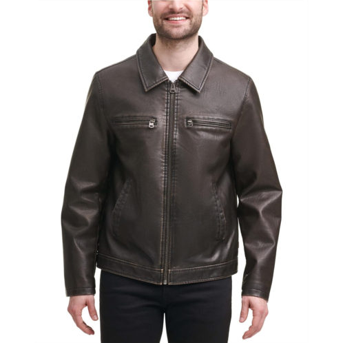 Levi  s Faux Leather Jacket w/ Laydown Collar