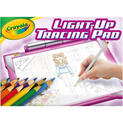 Crayola Light Up Tracing Pad - Pink, Drawing Pads for Kids, Kids Toys, Holiday & Birthday Gifts for Girls and Boys, Ages 6+ [Amazon Exclusive]
