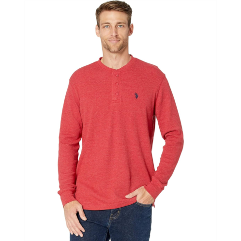 U.S. POLO ASSN. Long Sleeve Solid Thermal Henley