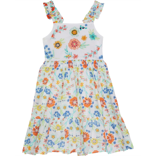 PEEK Embroidered All Over Print Lawn Dress (Toddler/Little Kids/Big Kids)