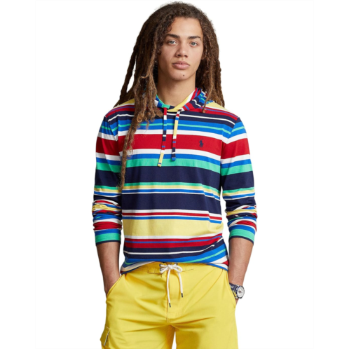 Mens Polo Ralph Lauren Striped Jersey Hooded T-Shirt