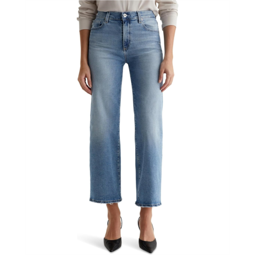 Womens AG Jeans Saige Mid-Rise Wide Leg Jeans in Momento