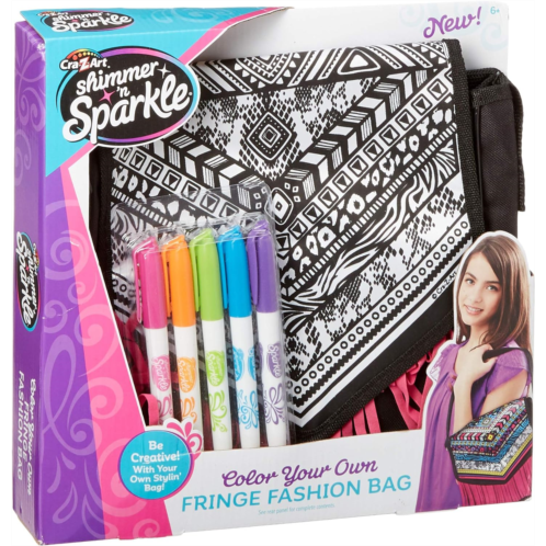 Cra-Z-Art Shimmer and Sparkle Color Craze Fringe Messenger Bag