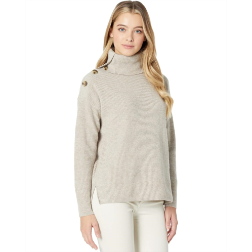 Madewell Button-Shoulder Turtleneck Sweater