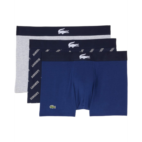 Mens Lacoste Trunks 3-Pack Casual Lifestyle