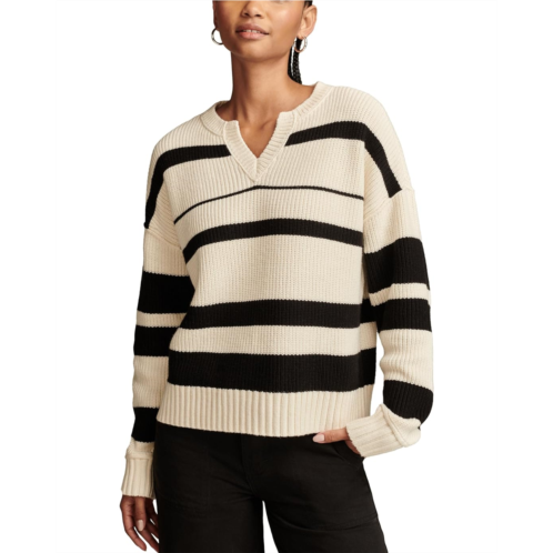 Lucky Brand Notch Neck Pullover