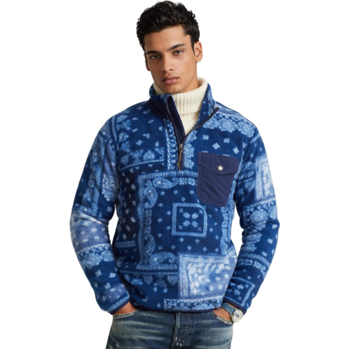 Polo Ralph Lauren Bandanna Patchwork-Print Fleece Pullover