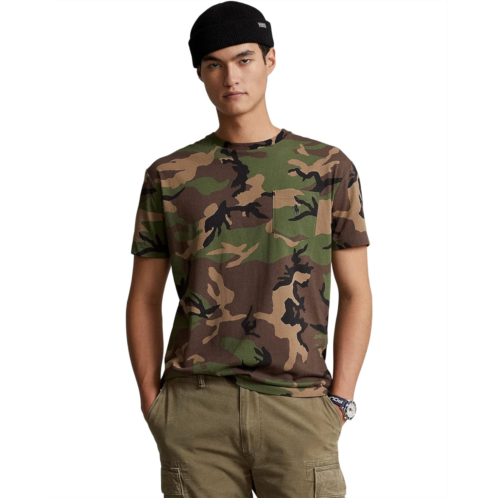 Mens Polo Ralph Lauren Classic Fit Camo Jersey Pocket T-Shirt