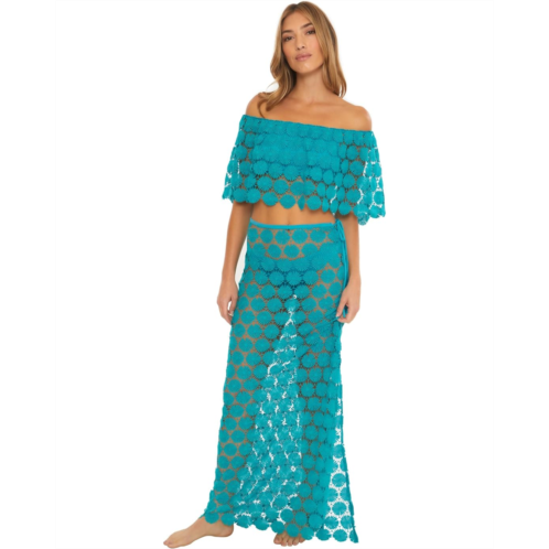 Trina Turk Bardot Lace-Up Maxi Skirt