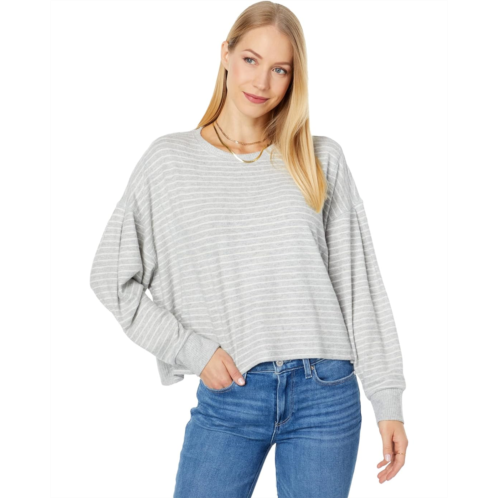 Lucky Brand Cloud Jersey Exposed Seam Top