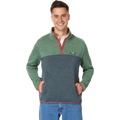 L.L.Bean Mens LLBean Sweater Fleece Pullover Color-Block Regular