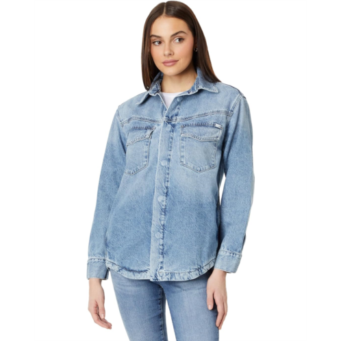 Womens AG Jeans Maci Denim Shirt Jacket