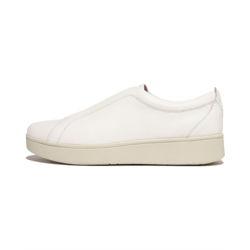FitFlop Rally Elastic Tumbled-Leather Slip-On Sneakers